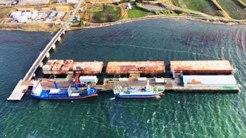 Nuevo puerto británico en las Malvinas